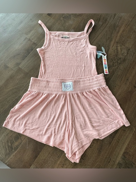 Alice + Olivia Other - Alice + Olivia Light Pink Ribbed Tank & Short Set